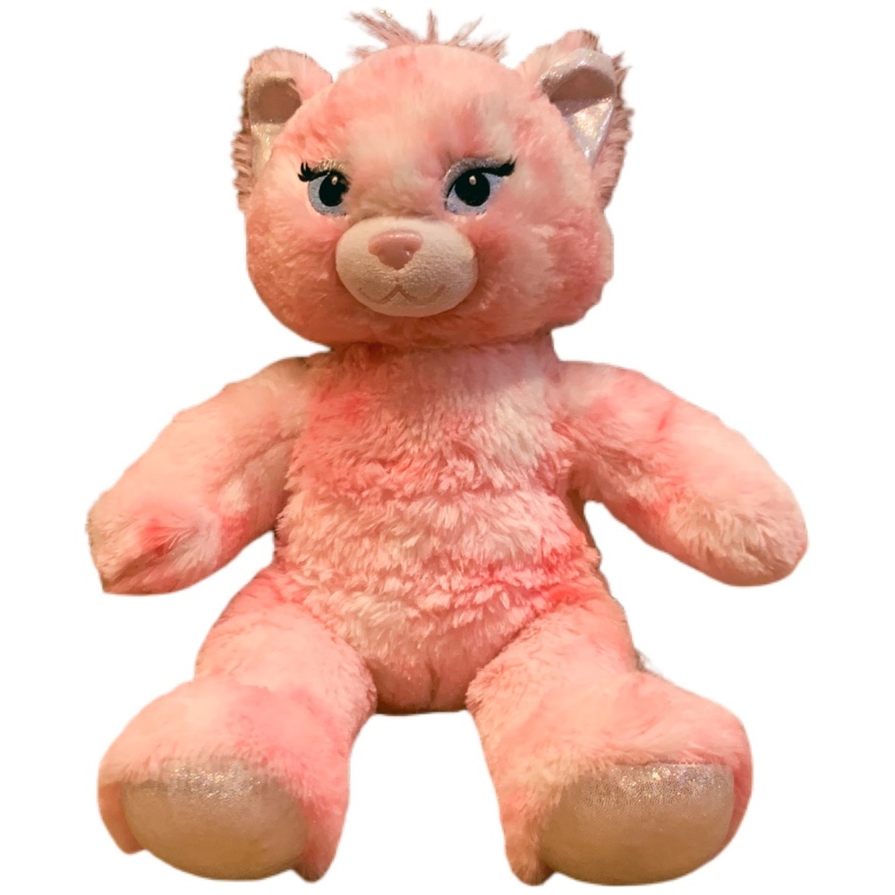Build-A-Bear Pink Sparkle Cat Purrincess plush